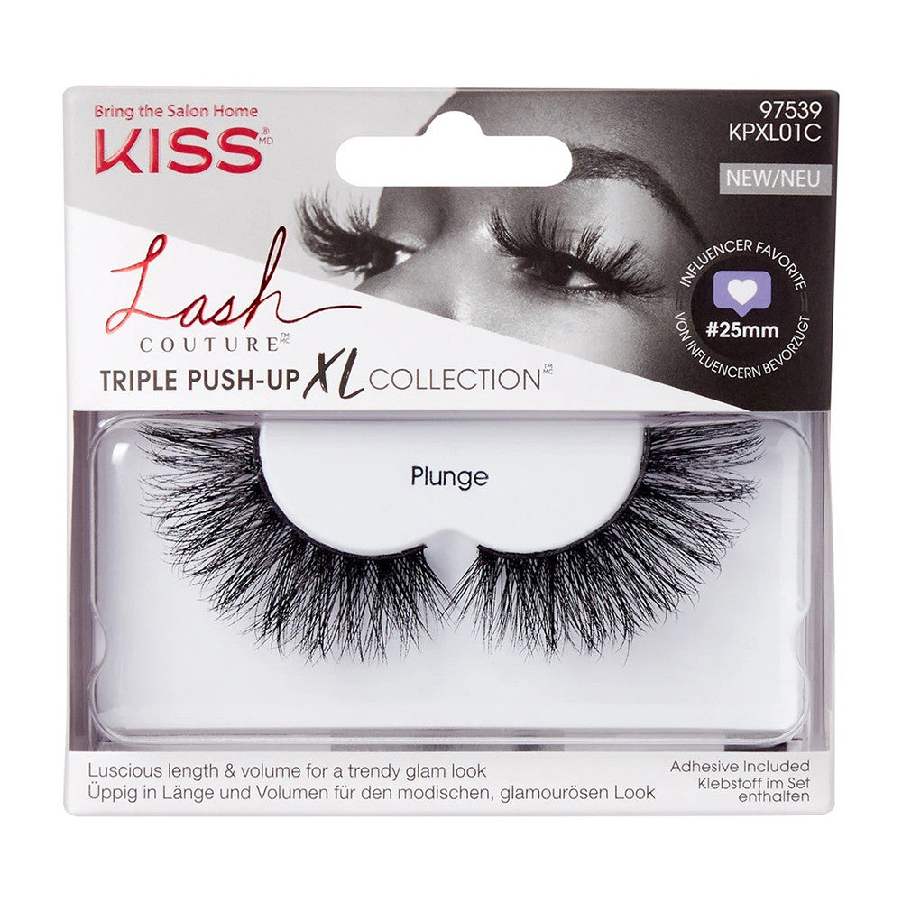 Kiss Lash Couture Triple Push-Up Xl Plunge, 1 Pair